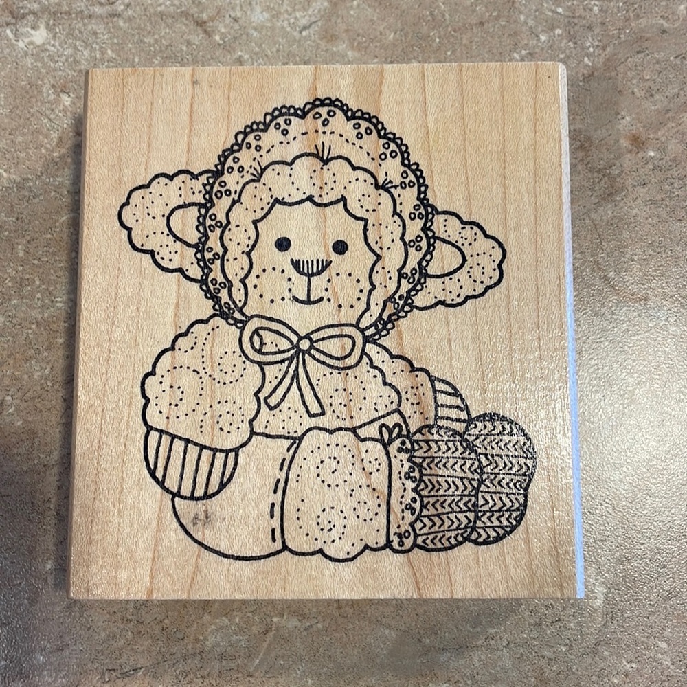 Lamb Rubber Stamp
